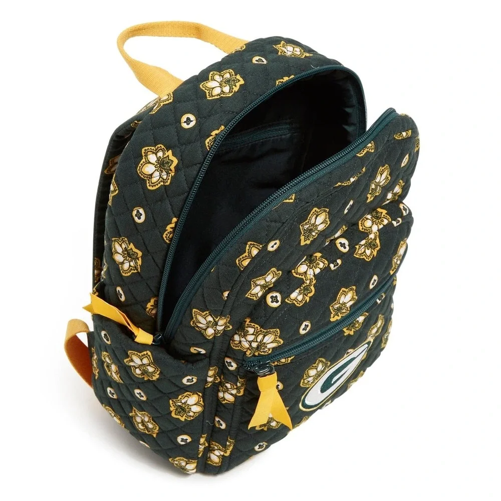 Vera Bradley NFL Green Bay Packers Small Backpack Green Bandana Cheesehead